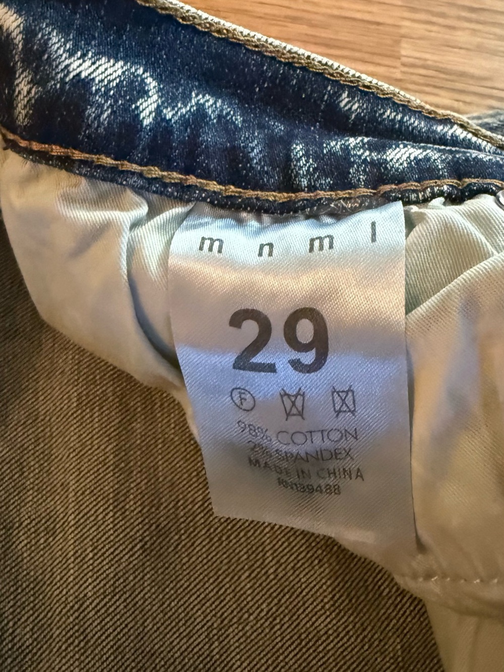 MNML Men's Skinny Acid Wash Jeans - Blue Gray - Picture 4 of 8